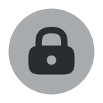 Lock Circle SVG Icon